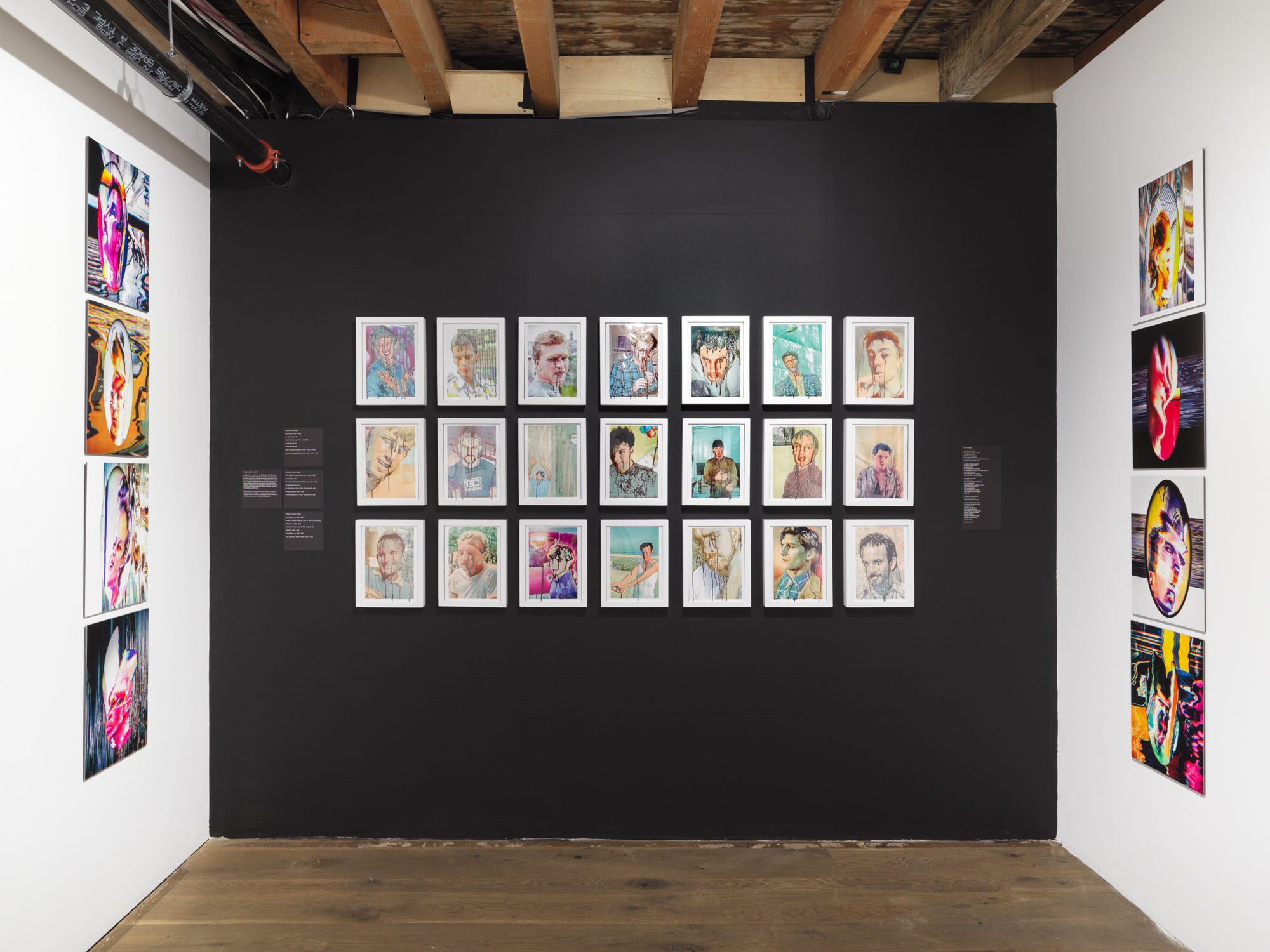 Installation view of "Lucien Samaha: A History of Digital Photography." Courtesy of Pioneer Works.