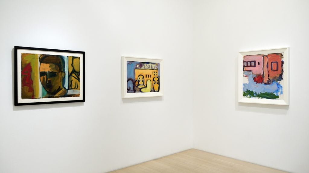 Installation view of “Robert De Niro Sr. – Intensity in Paint: Installation of Six Works” at DC Moore Gallery. Photo courtesy of DC Moore Gallery.