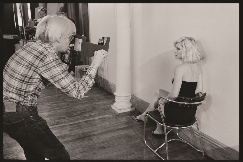 Debbie Harry & Andy Warhol. Photo: Chris Stein.