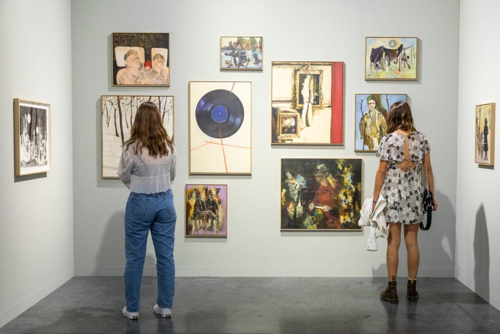 Installation view of Galerie Peter Kilchmann at Art Basel in Miami Beach. Courtesy of Art Basel.