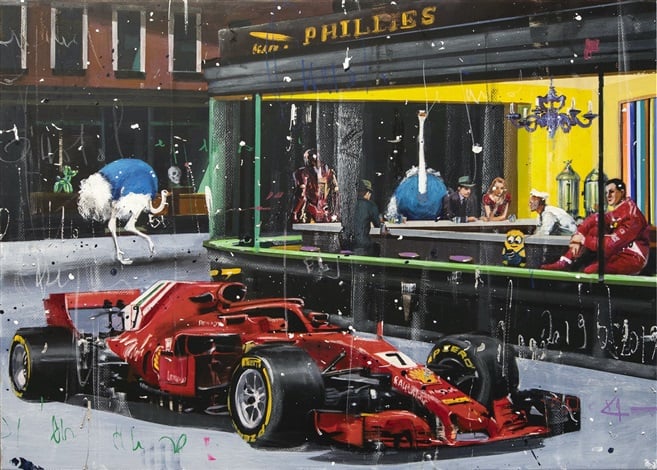 Angelo Accardi, PIT STOP (2019). Courtesy of Eden Fine Art.