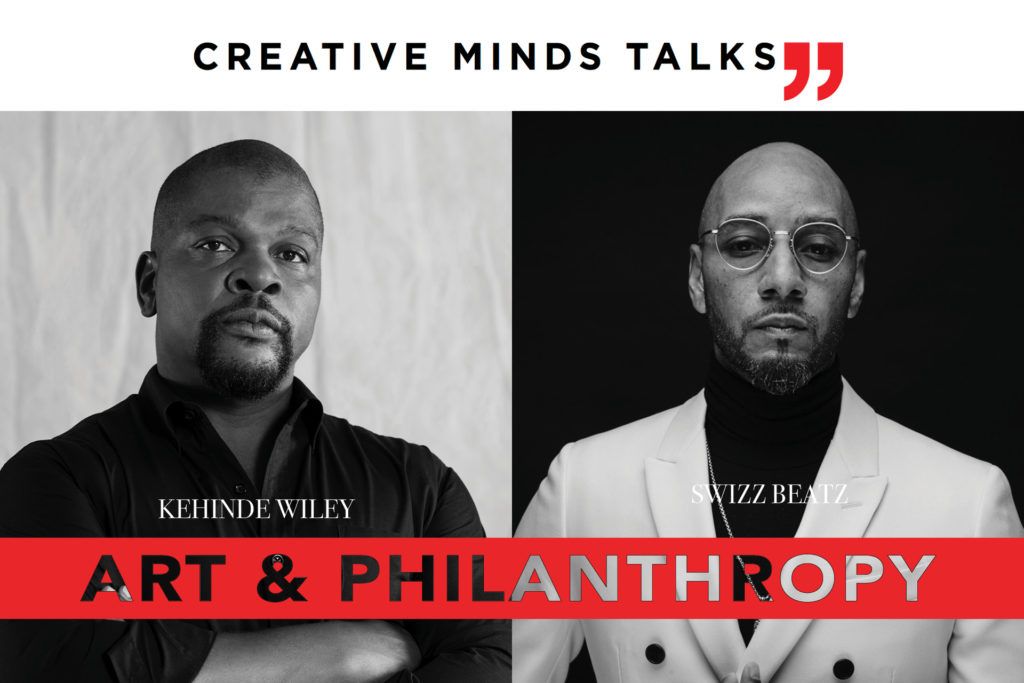 Kehinde Wiley and Swizz Beatz will be will be in dicussion at the Pérez Art Museum Miami on Monday, December 2.
