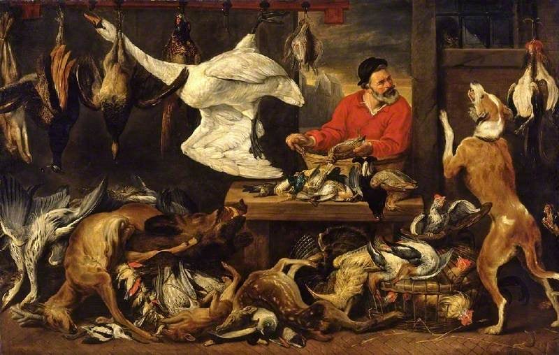 Frans Snyders's The Fowl Market has come under fire from vegetarians at Cambridge. Courtesy of the Fitzwilliam Museum.