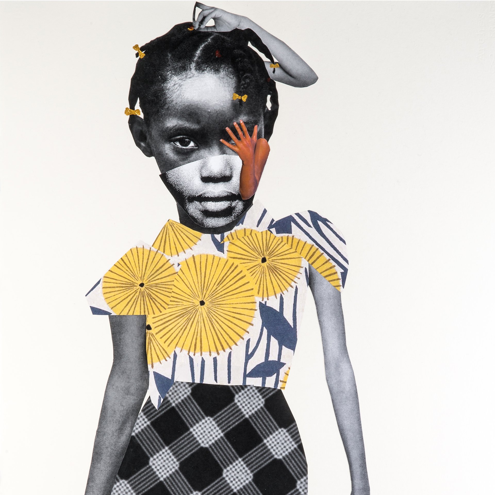 Deborah Roberts, Untitled (2017). Photo: Philip Rogers, courtesy of MASS MoCA.