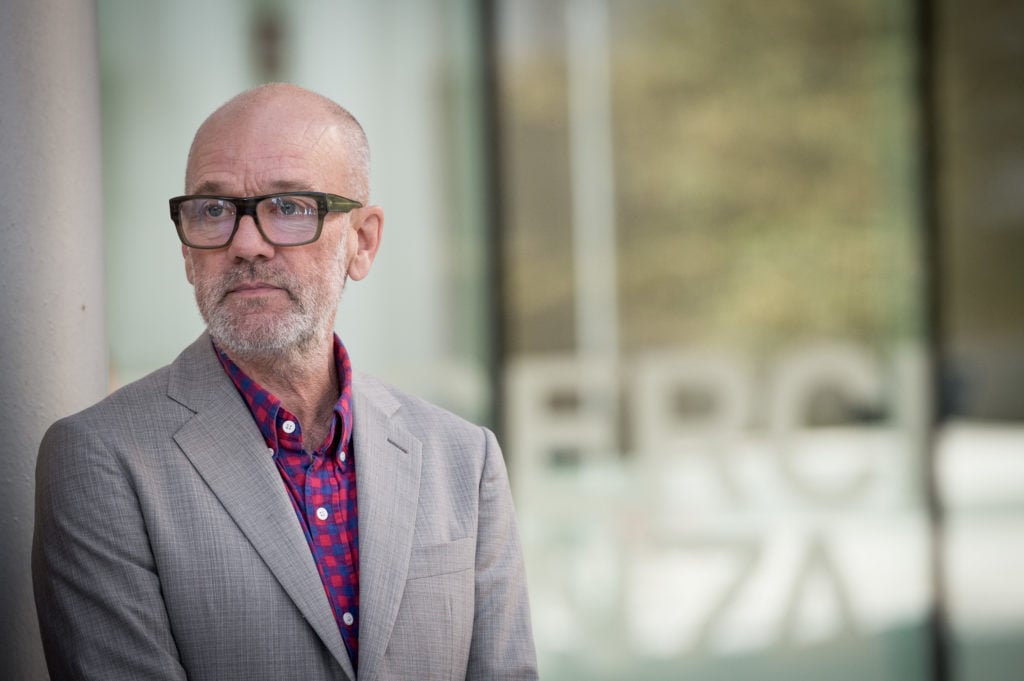 Michael Stipe's new book is titled Our Interference Times: A Visual Record. Photo by Giuseppe Maffia/NurPhoto via Getty Images.