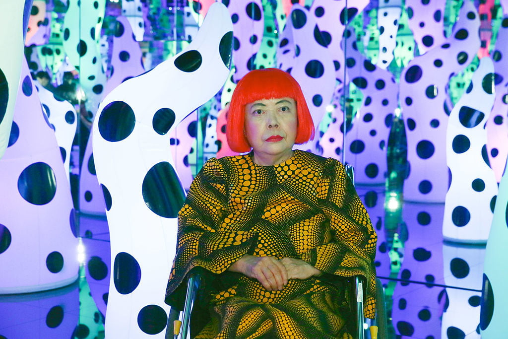 Yayoi Kusama. Photo by Andrew Toth/Getty Images.