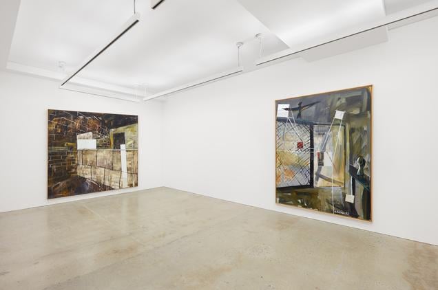 Installation view of “Albert Oehlen: Spiegelbilder” at Nahmad Contemporary, New York. Photo courtesy of Nahmad Contemporary, New York.