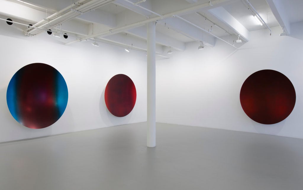 Installation view of "Anish Kapoor" at Lisson Gallery, New York. Courtesy of Lisson.