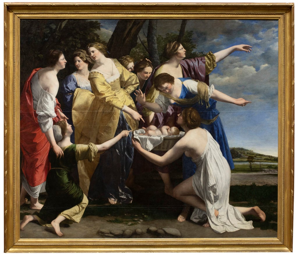 Orazio Gentileschi's <i>The Finding of Moses</i> (early 1630s). © Private Collection