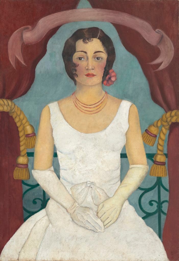 Frida Kahlo, Portrait of a Lady in White (c. 1929). Courtesy of Christie's Images Ltd.