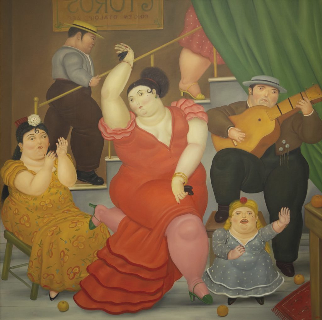 Fernando Botero, <i>Tablao flamenco</i> (1984). Courtesy of Christie's Images Ltd.