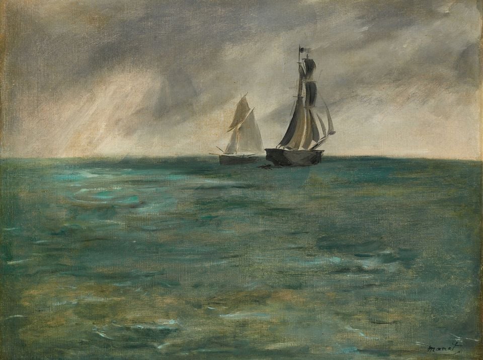Manet's Marine, Temps d'orage (1873), is being sold to the National Museum of Western Art in Tokyo.