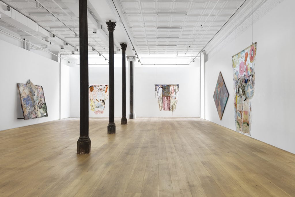Installation view of "Suzanne Jackson: News!" 2019. Photograph by Tim Doyon. Courtesy Ortuzar Projects.