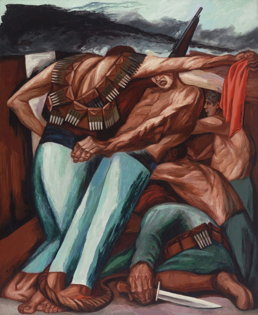 José Clemente Orozco, <i>Barricade (Barricada)</i> (1931). © 2019 Artists Rights Society (ARS), New York / SOMAAP, Mexico City. Image © The Museum of Modern Art / Licensed by SCALA / Art Resource, NY.