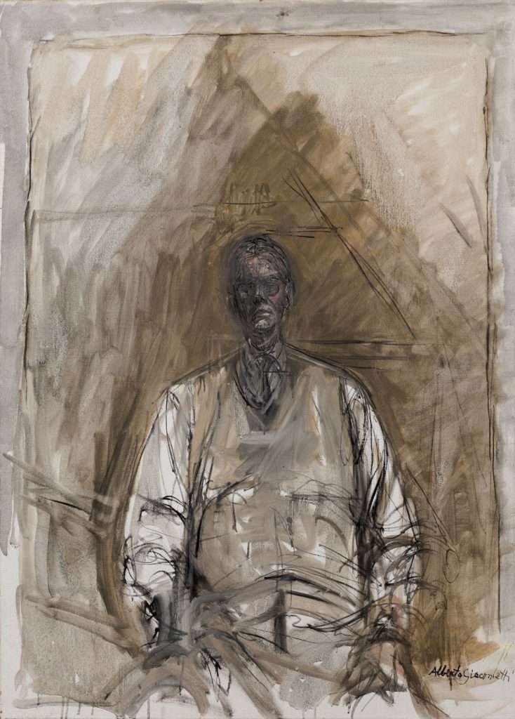 Alberto Giacometti, Portrait of G. David Thompson (1957) Image courtesy of Phillips.