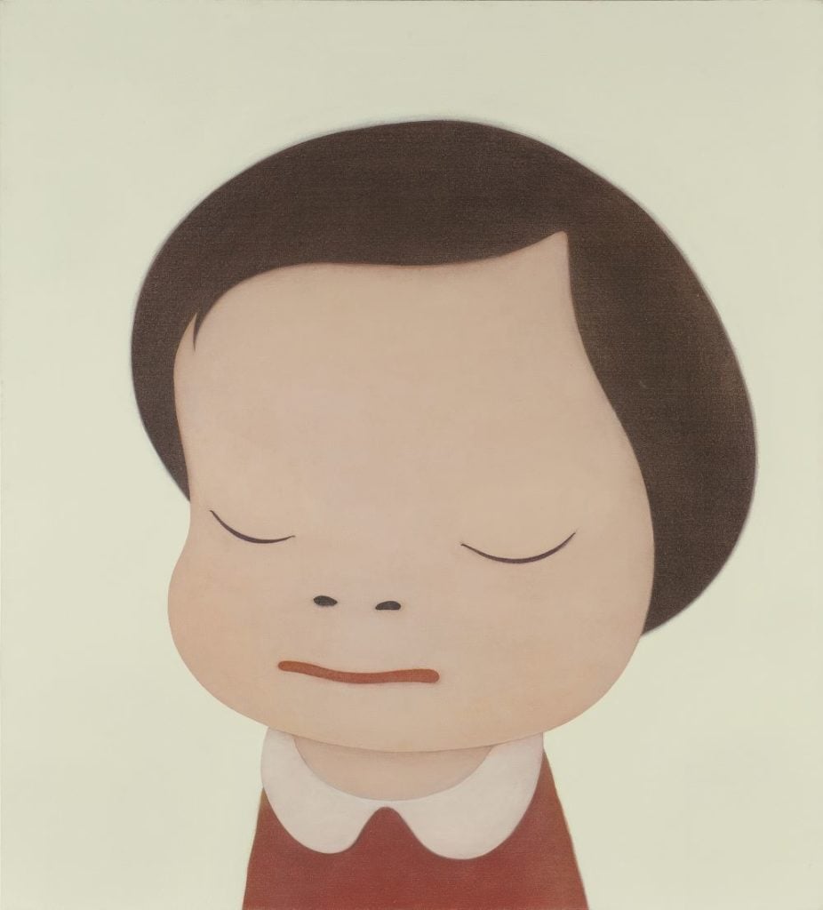 Yoshitomo Nara, Little Thinker (2000). Image courtesy Phillips.