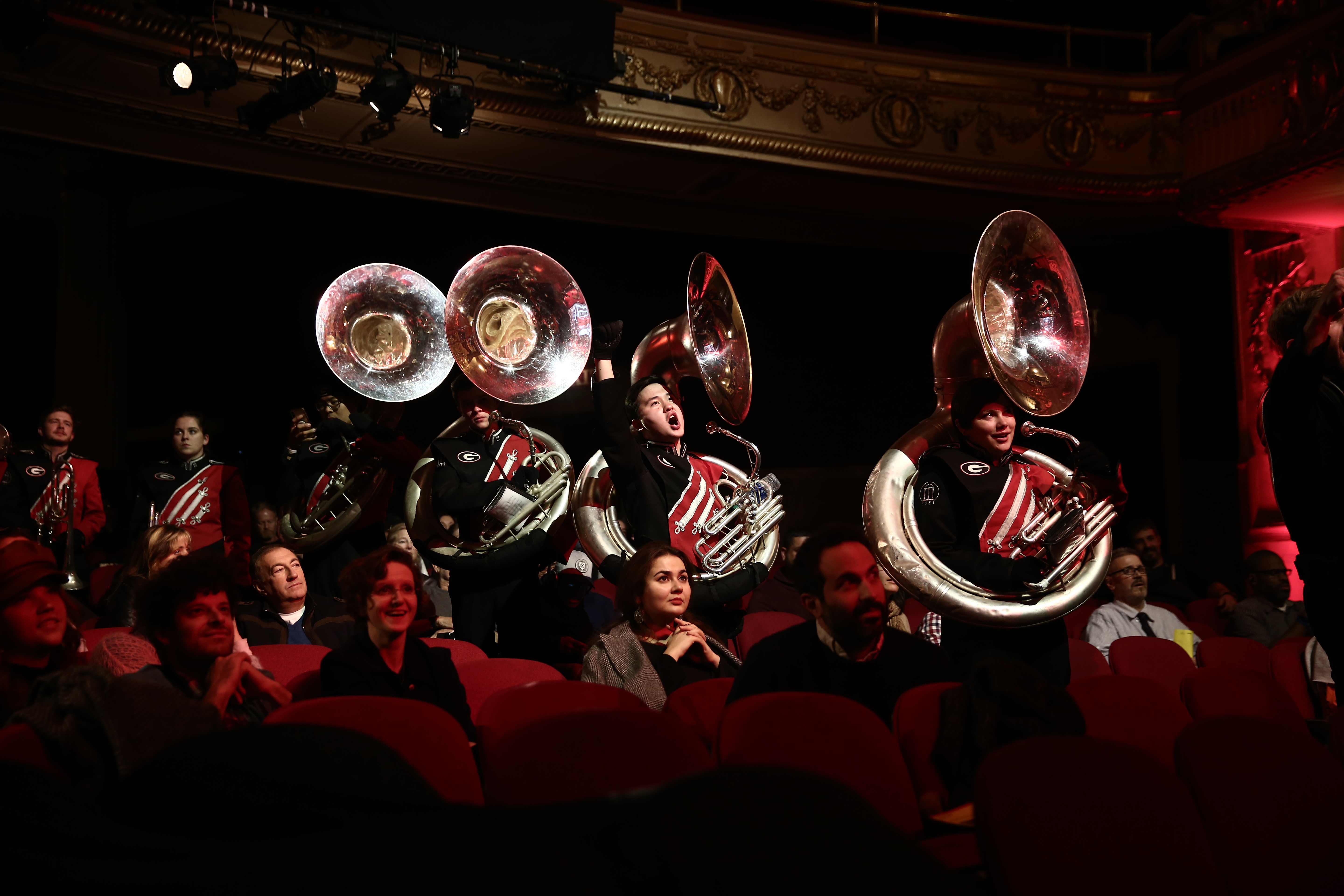 Paul Pfeiffer, University of Georgia Redcoat Band Live (2019). Photo: Paula Court.