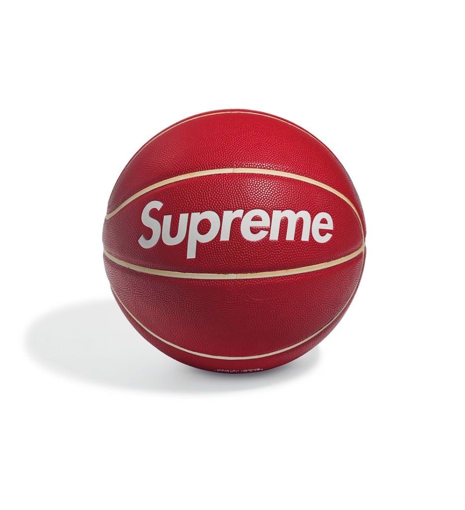 A Supreme Spalding basketball. Image courtesy of Christie's.