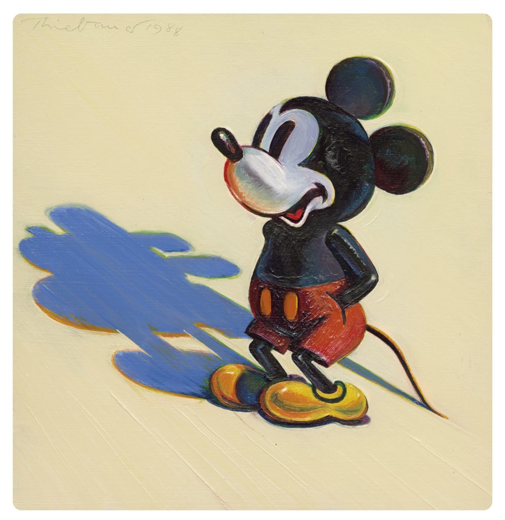 Wayne Thiebaud, Mickey Mouse (1988). Courtesy of Christie's Images Ltd.