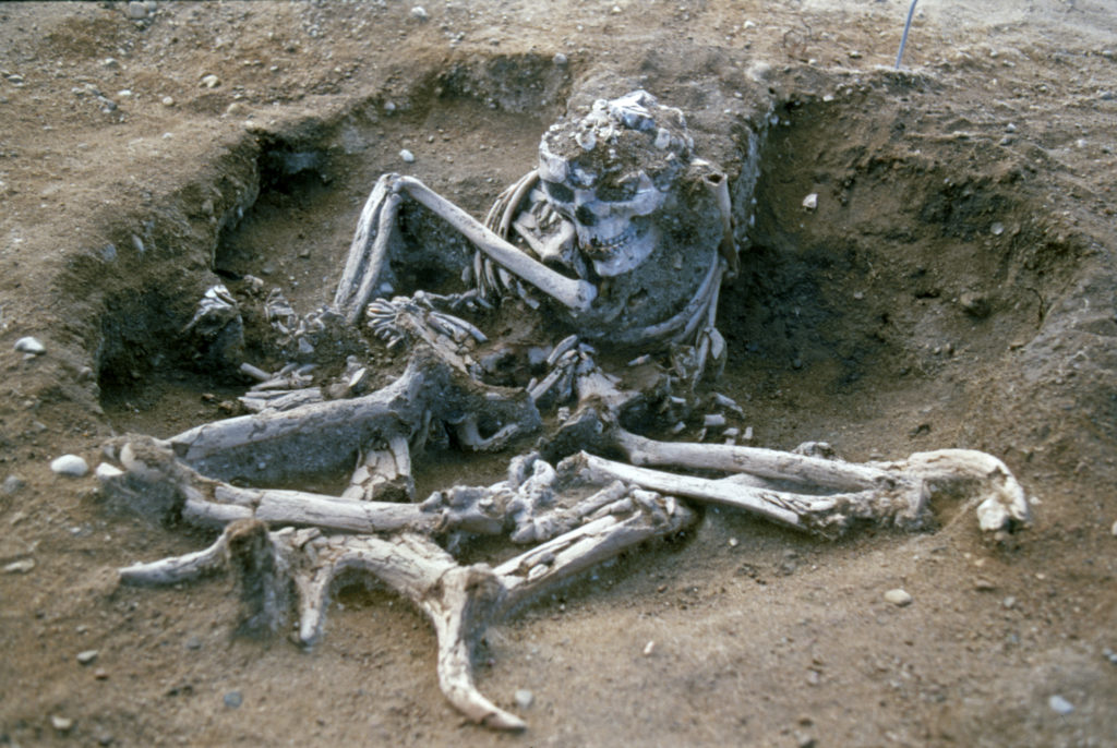 How Burial XXII was found by Lars Larsson's excavation team in the 1980s.