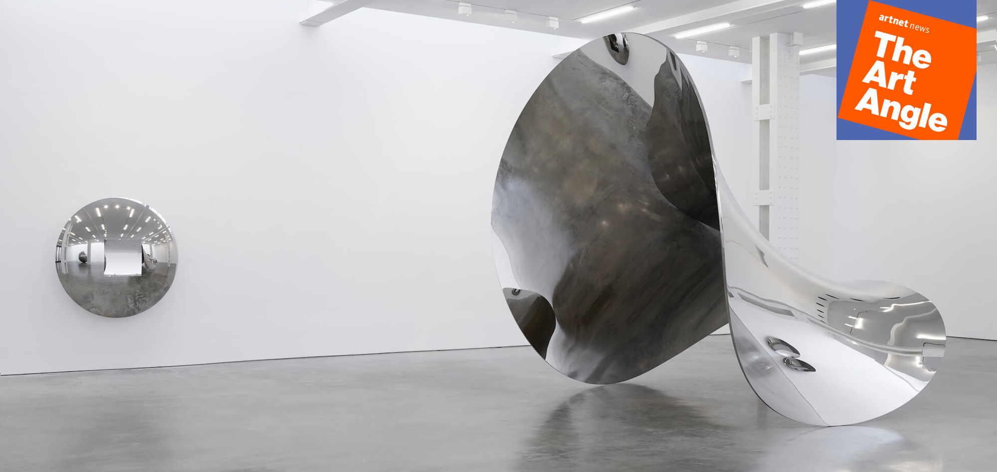 Installation view of "Anish Kapoor" at Lisson Gallery in New York. Photo courtesy of Lisson.