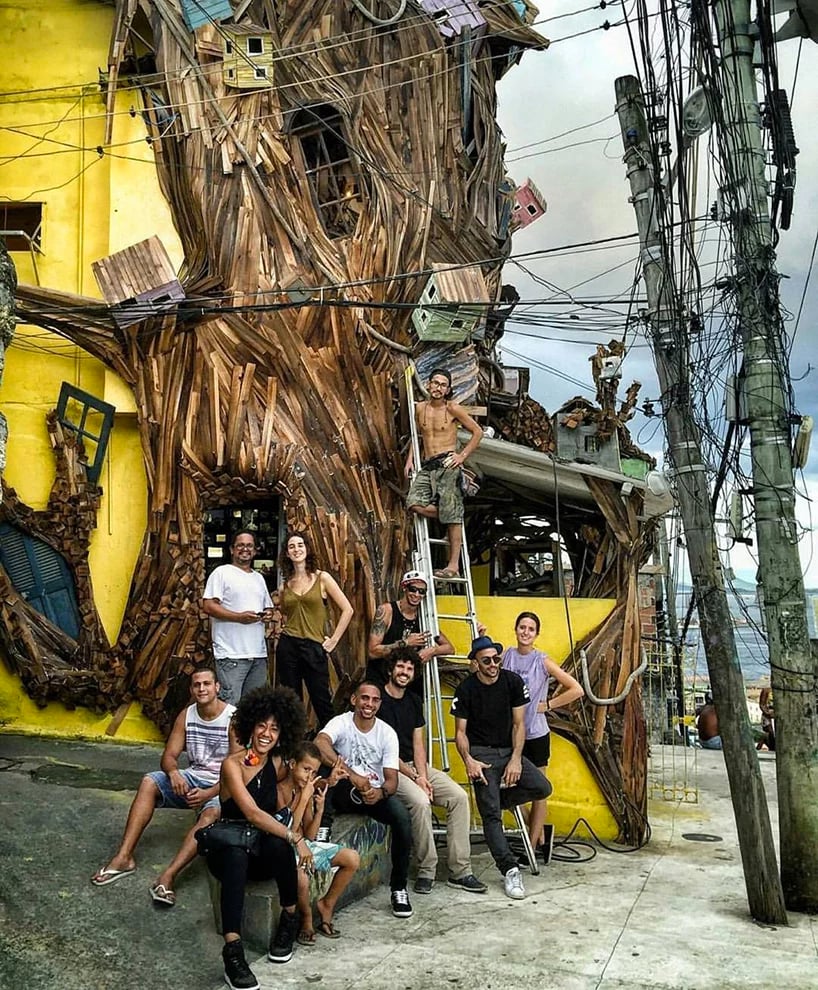 JR's Casa Amarela (Yellow House) in the Morro da Providência neighborhood of Rio de Janeiro, Brazil. Photo courtesy of JR. 