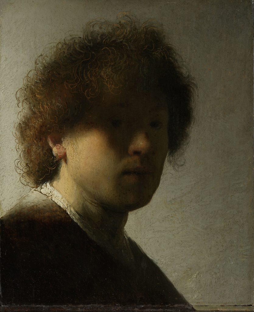 Rembrandt van Rijn, Self-portrait (ca. 1628). Courtesy of Rijksmuseum, Amsterdam.