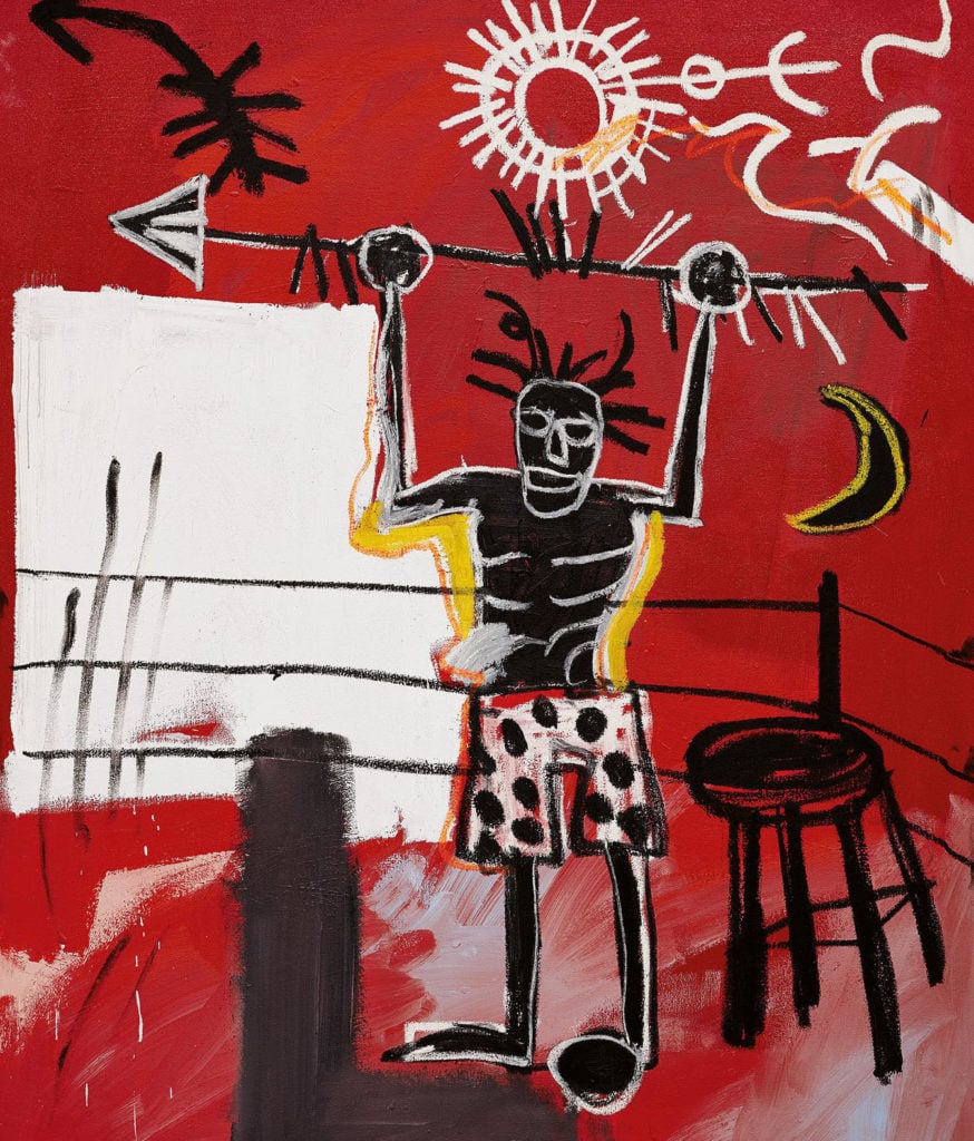 Jean-Michel Basquiat, The Ring (1981). Image courtesy of Phillips