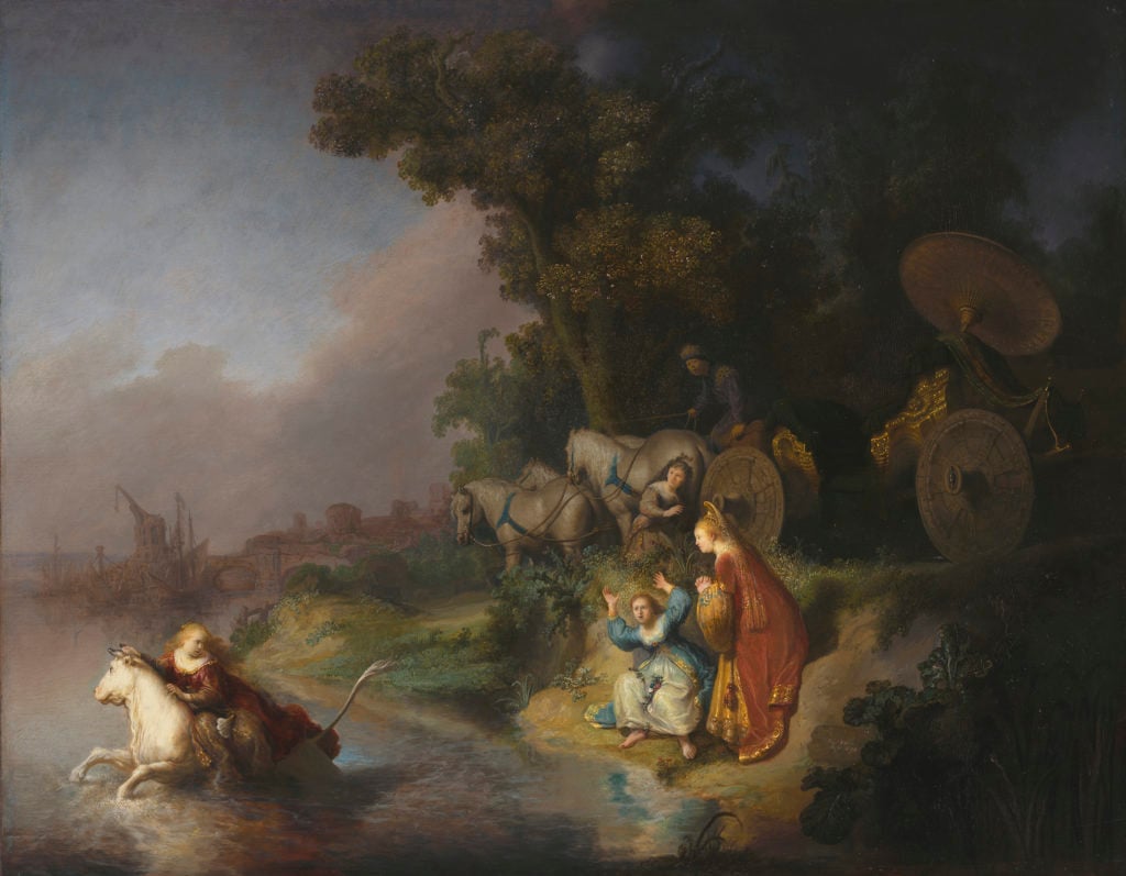 Rembrandt van Rijn, <i>The Abduction of Europa</i> (1632). Courtesy of the J. Paul Getty Museum, Los Angeles. 