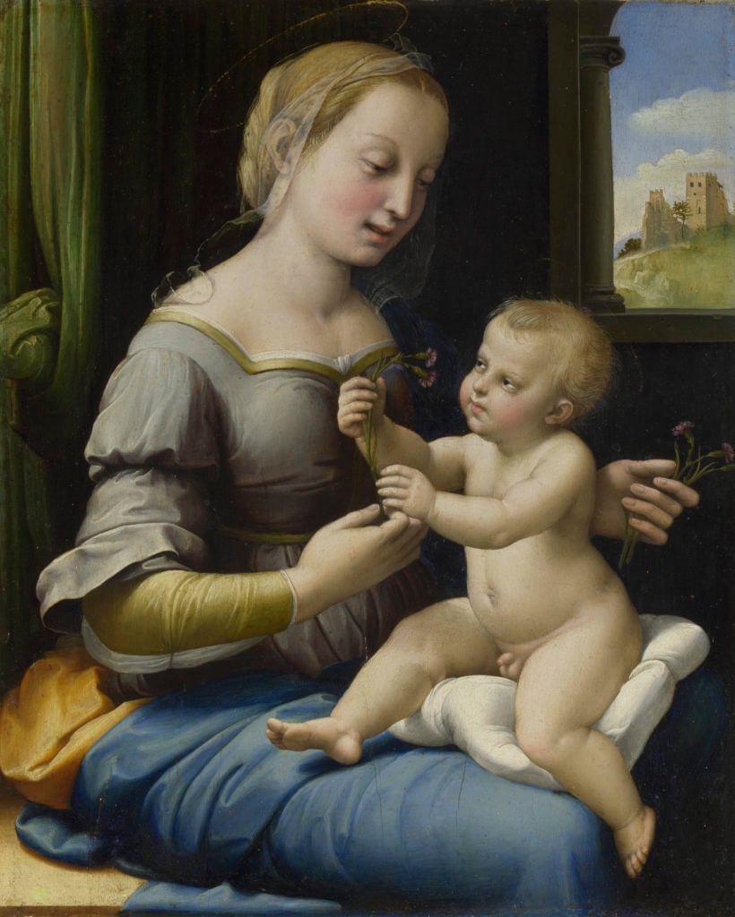 Raffael Madonna of the Pinks (1506- 07). © The National Gallery, London.
