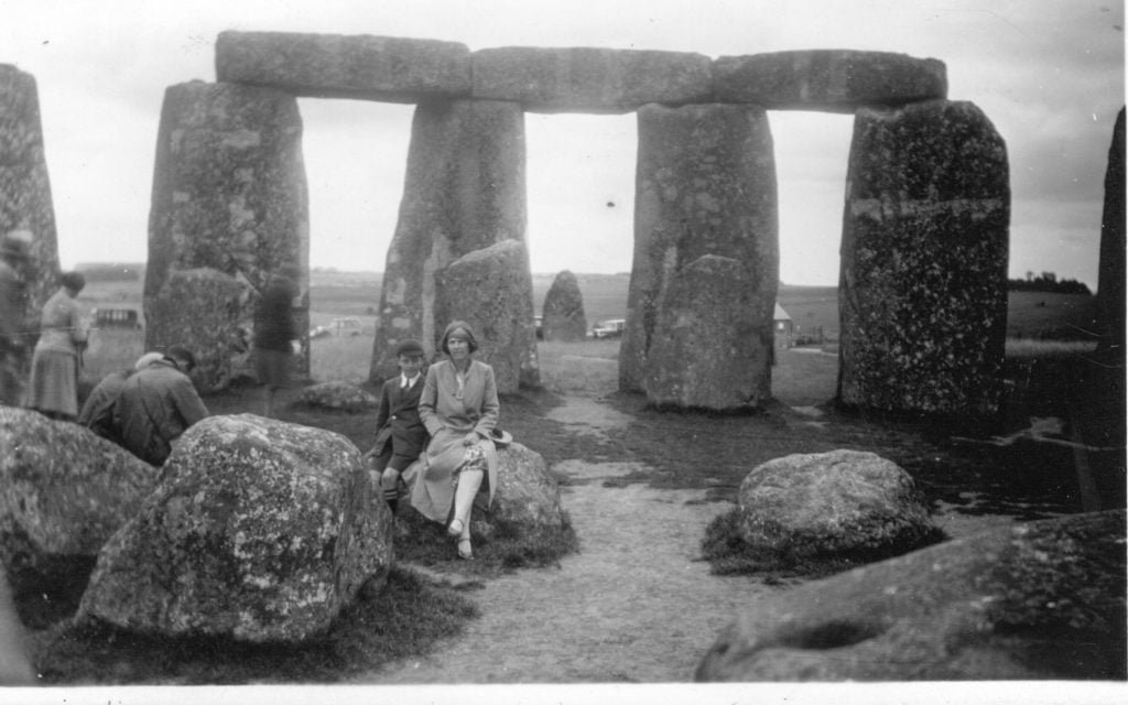 A 1935 photograph taken at Stonehenge. Photo courtesy of Gina Hacker/English Heritage.