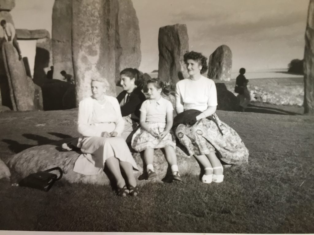 A 1957 photograph taken at Stonehenge. Photo courtesy of Gail Treliving/English Heritage.