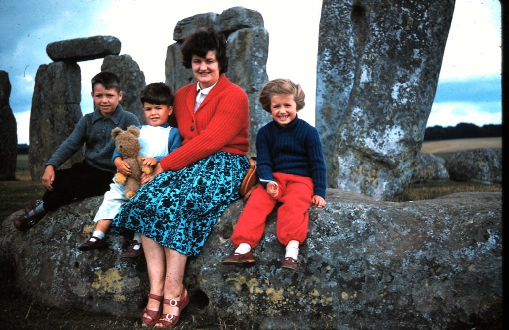 “This is us, the Olivers from Cornwall, dressed in our finest camping clothes and Clarks sandals during our annual camping holiday. My dad took the picture with his Voigtlander Vito B camera,” wrote Michael Oliver of this 192 photograph taken at Stonehenge. Photo courtesy of Michael Oliver//English Heritage.