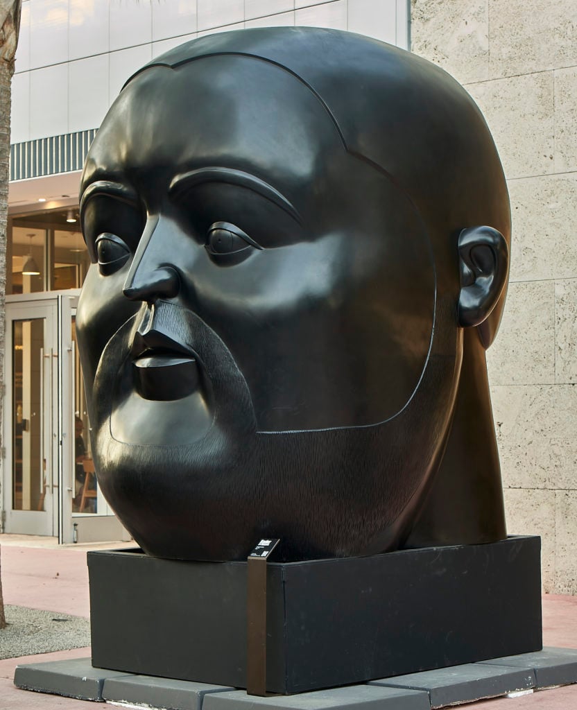 Fernando Botero, Head. Courtesy of the Nader Museum of Art,