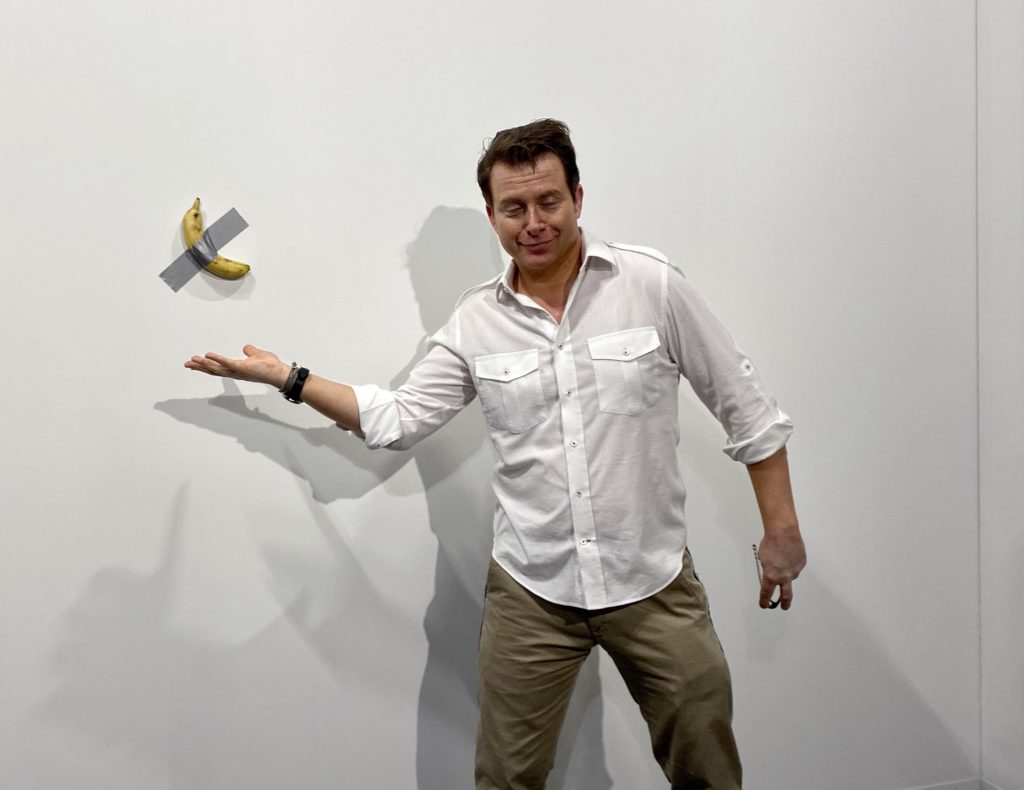 Maurizio Cattelan Is Taping Bananas to a Wall at Art Basel Miami Beach
