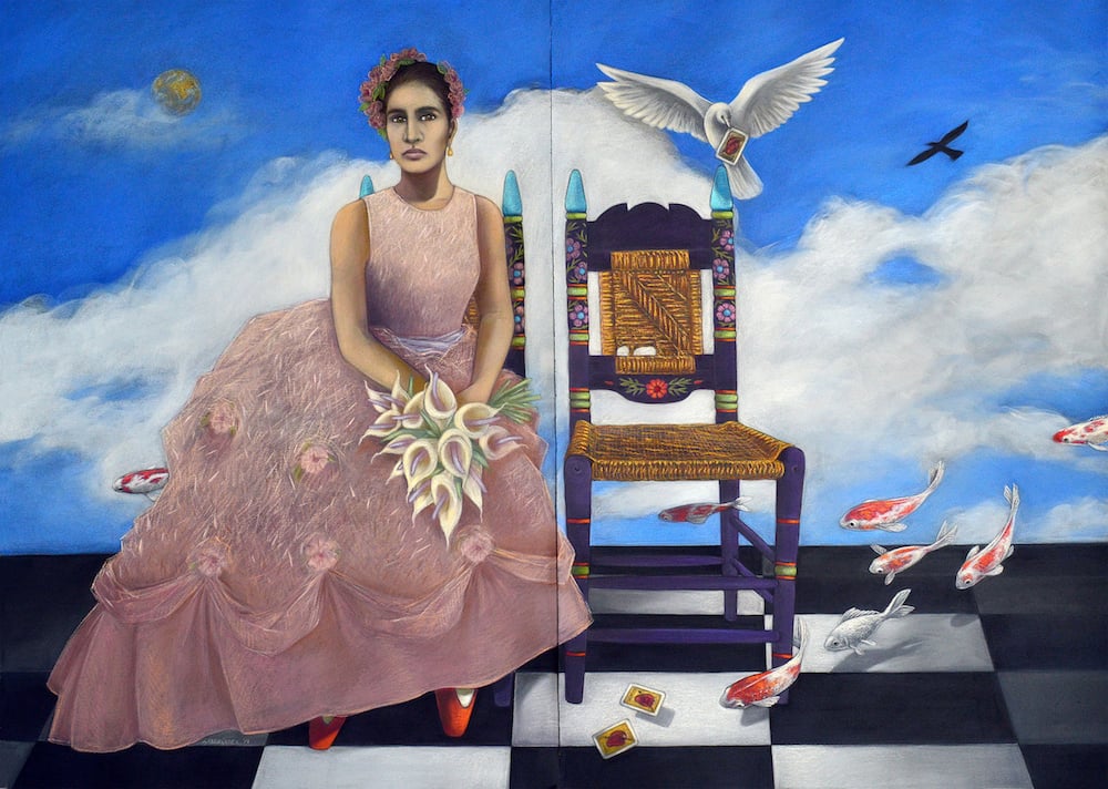 Judithe Hernández, <i>En Mis Suenos Soy Una Novia</i> (2019). Courtesy of the artist and Monica King Contemporary. 