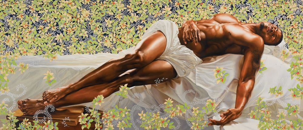 Kenhinde Wiley, Sleep (2008). ©Kehinde Wiley. Image courtesy of the Rubell Museum.
