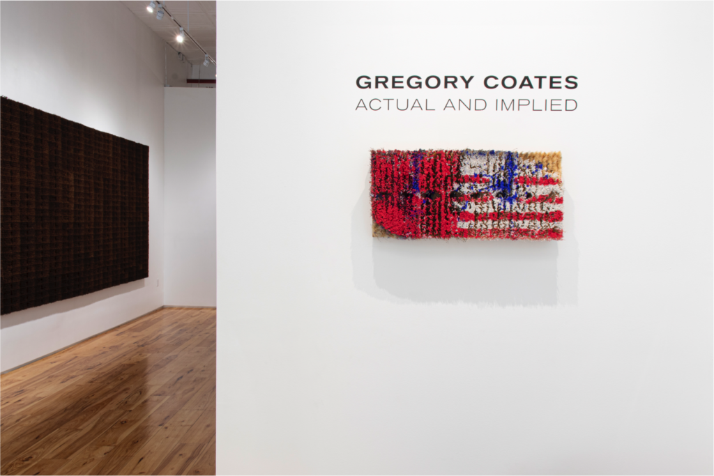 Installation view of "Gregory Coates: Actual and Implied." Courtesy of Monica King Contemporary.