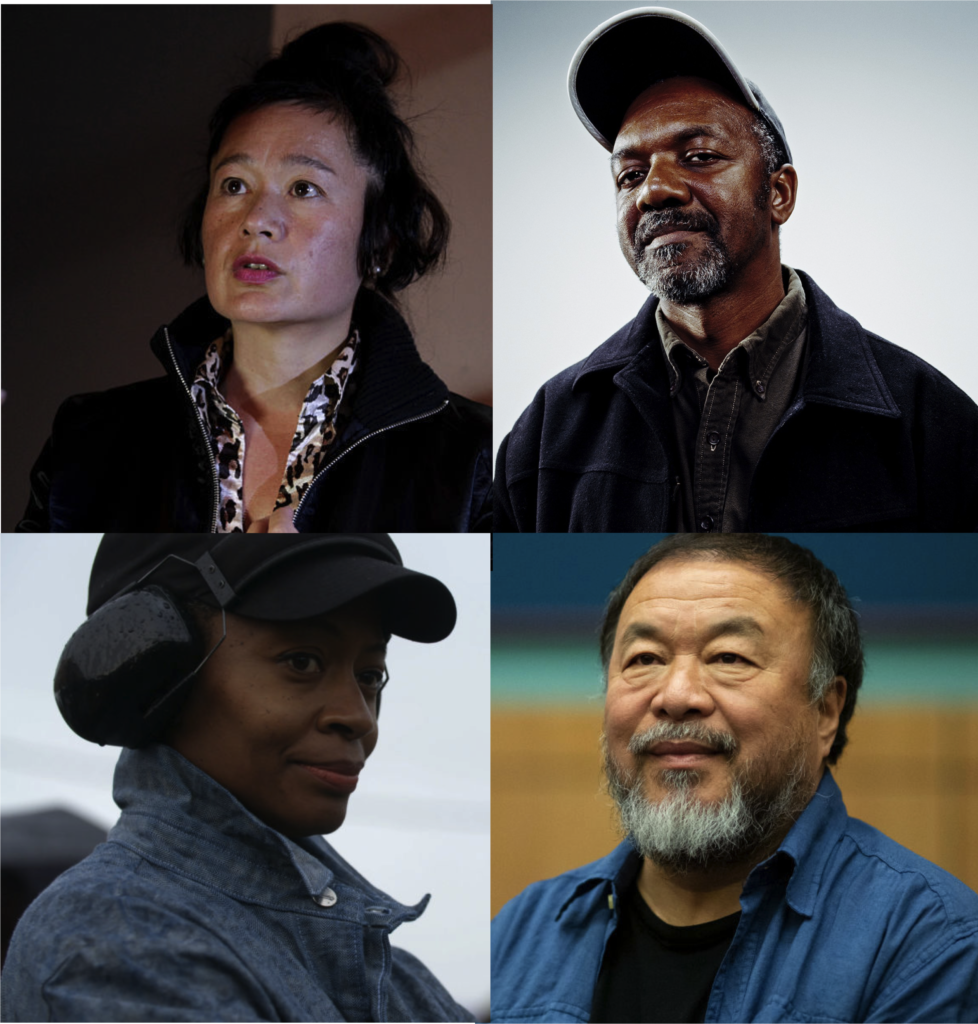 Clockwise, Hito Steyerl, Kerry James Marshall, Ai Weiwei, and Kara Walker. Images courtesy Artnet News.
