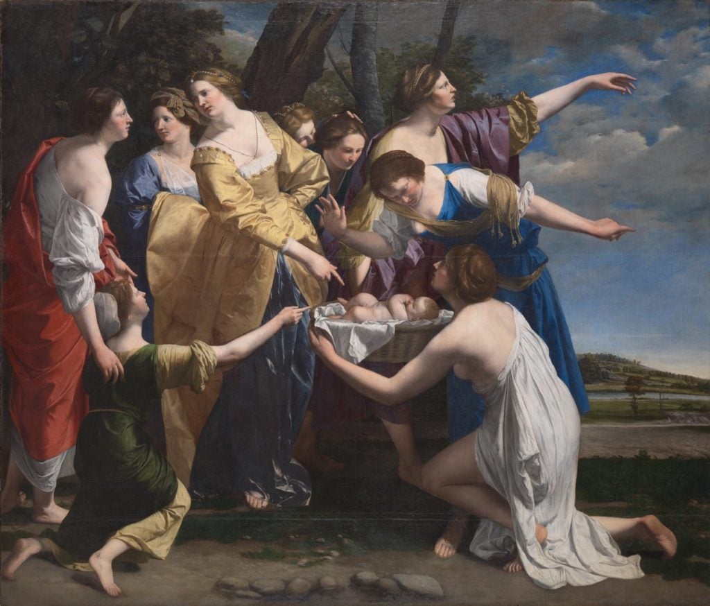 Orazio Gentileschi, The Finding of Moses (early 1630s). Courtesy of the National Gallery, London.