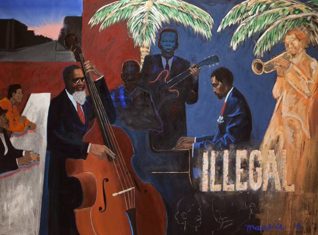 Maurice Burns, Illegal, (2018). Courtesy of Gerald Peters Contemporary.