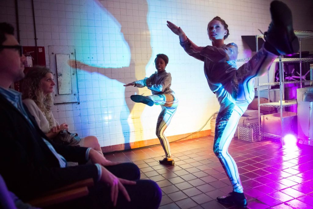 Dancers performing <em>MEƎM 4 Miami: A Story Ballet About The Internet</em> by Ryan McNamara. Image courtesy the artist.