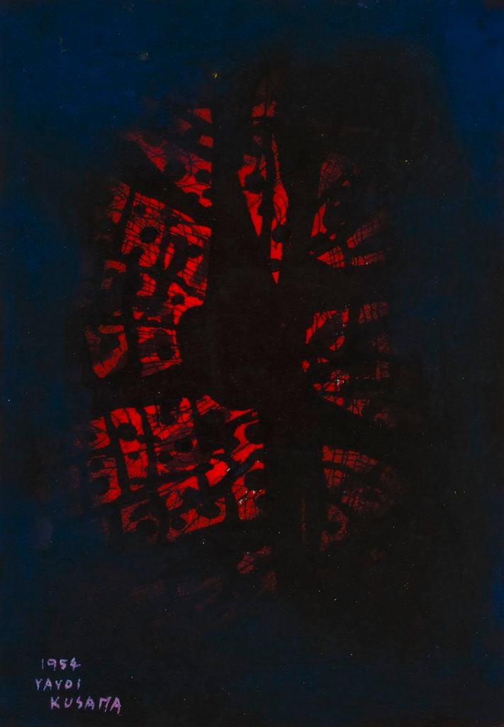 Yayoi Kusama, <i>Deep Grief</i>, 1954. Courtesy Smithsonian American Art Museum.
