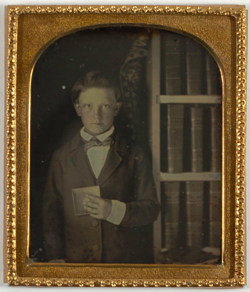 Unknown American, Boy Holding a Daguerrotype (1850s). Courtesy the Metropolitan Museum of Art.