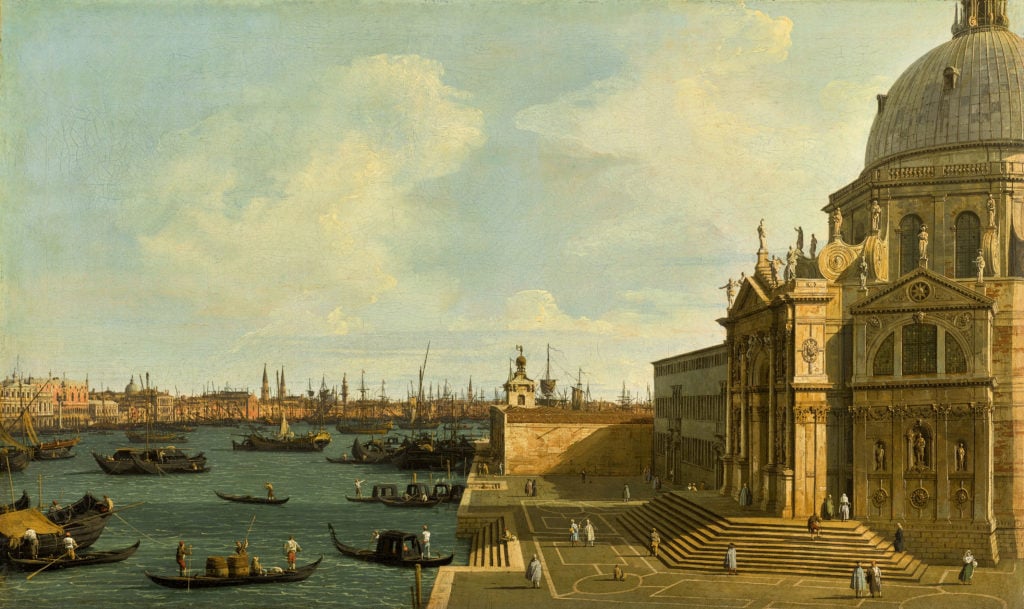 A View of the Grand Canal Looking East With Santa Maria della Salute