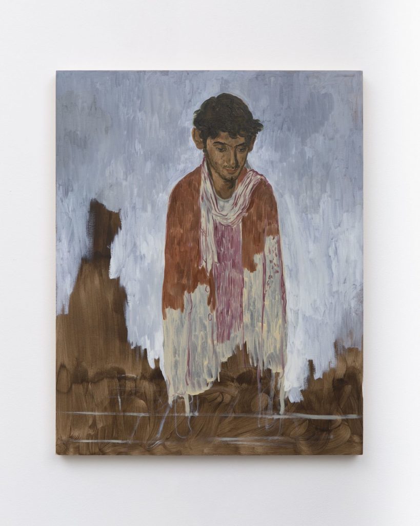 Salman Toor, Immigration Portrait, 2019. Image courtesy Marianne Boesky Gallery.