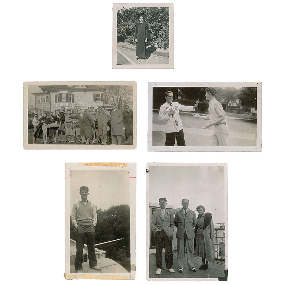 Original photographs from JFK's Personal Diary/Scrapbook. Courtesy of RR Auction. 