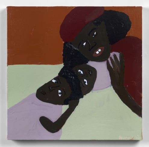 Cassi Namoda, Untitled (Conjoined Twins) (2019). Cassi Namoda, Little Is Enough For Those in Love (2019). Courtesy of Pippi Houldsworth Gallery.