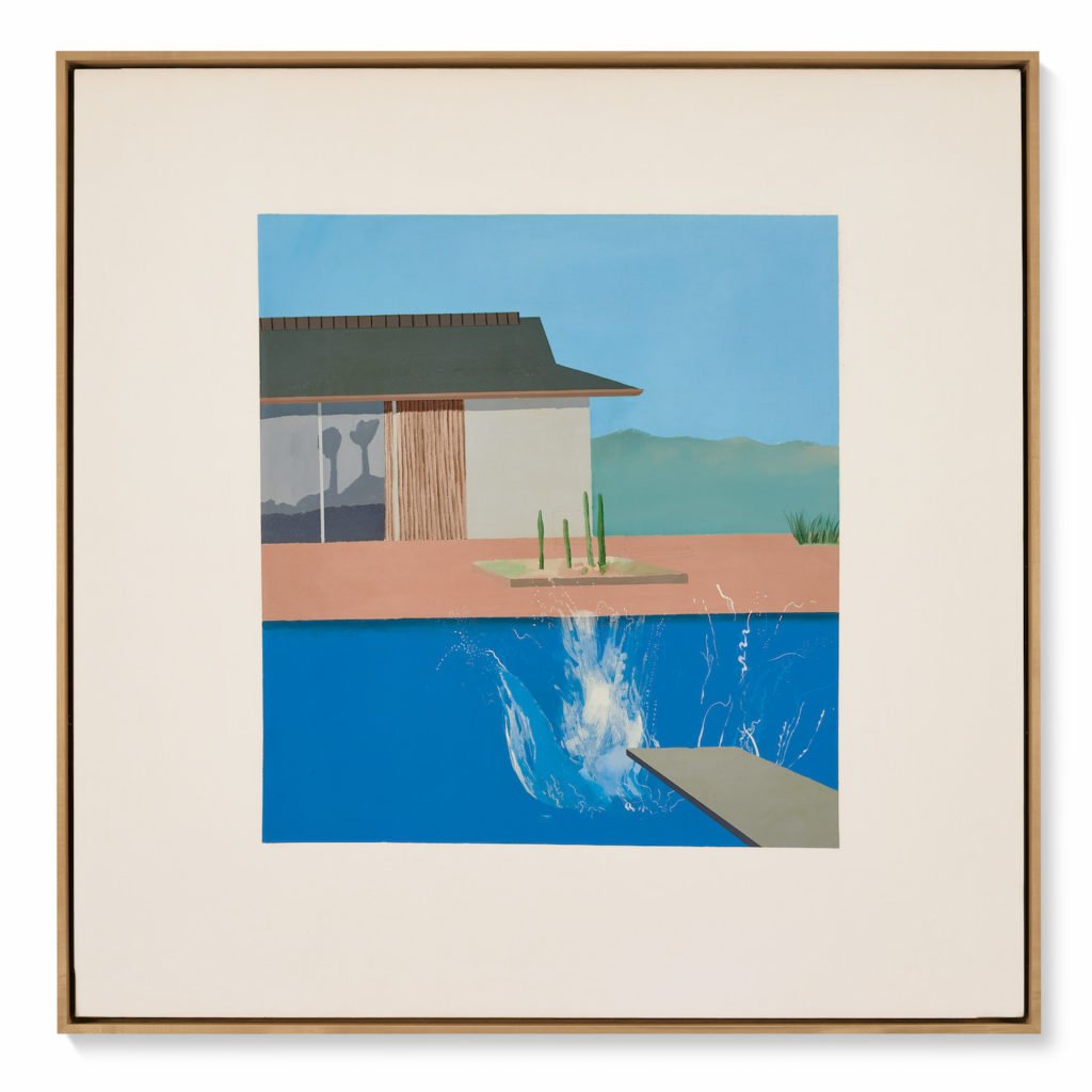 David Hockney, The Splash (1966). Phép lịch sự của Sotheby.