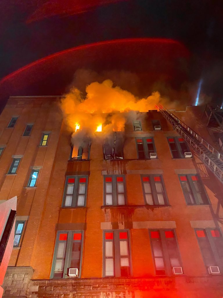 The 5-alarm fire at the Museum of Chinese in America, courtesy of FDNY.